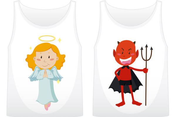 天使与恶魔：裁片印花服装印花设计，时尚与个性的完美结合