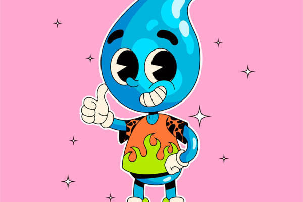 时尚潮流:蓝月夜裁片印花服装印花设计