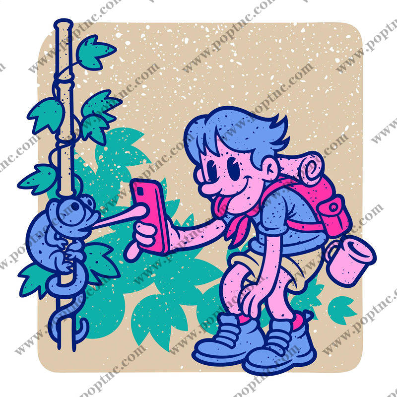 自然藤蔓裁片印花:清新夏日服装印花设计