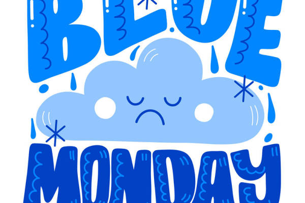蓝色星期一：可爱云朵裁片印花服装