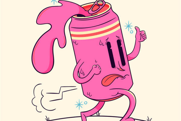 粉色冰爽罐头:创意裁片印花服装设计