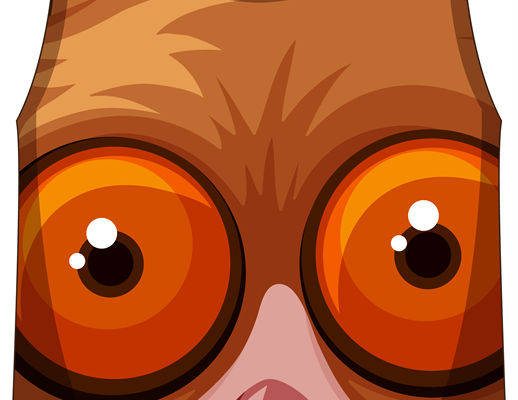 可爱动物脸印花裁片印花服装印花