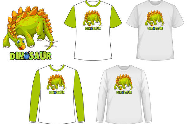 恐龙裁片印花：趣味十足的儿童服装印花设计