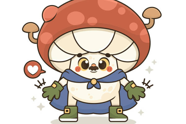 可爱蘑菇裁片印花：打造童趣服装印花设计