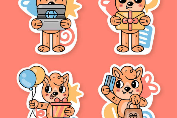 可爱卡通动物服装印花设计:创意裁片印花