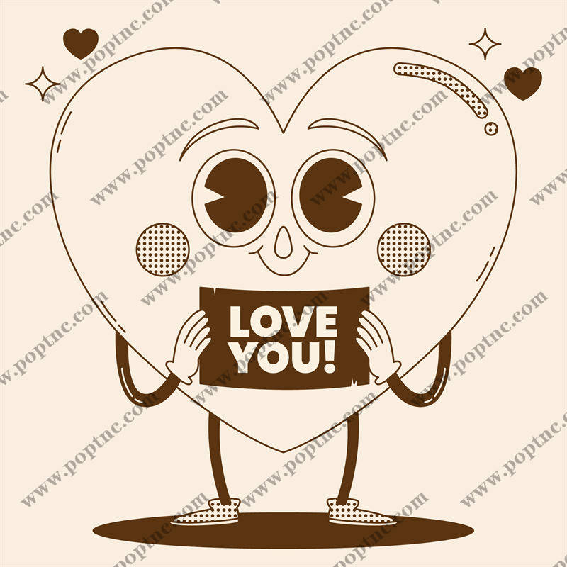 浪漫心形裁片印花:为您的服装增添爱意