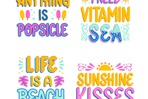 夏日海滩风情:裁片印花服装印花设计