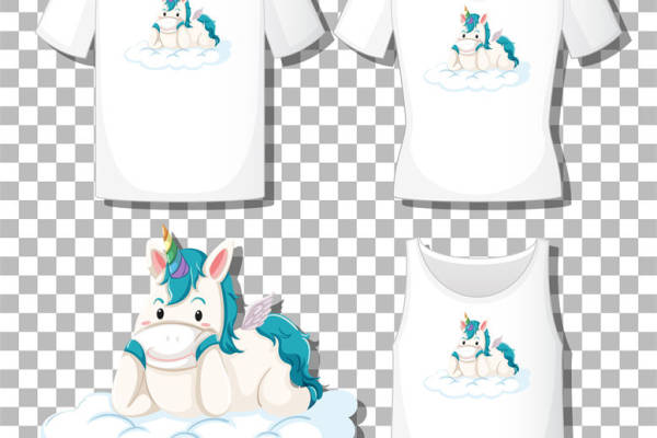 梦幻独角兽：可爱裁片印花设计，打造个性服装