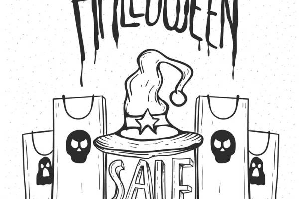 万圣节主题裁片印花:服装印花新风尚