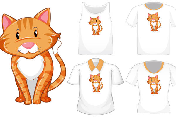 萌趣猫咪图案,轻松打造个性服装印花