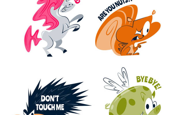 裁片印花:个性动物图案服装印花设计