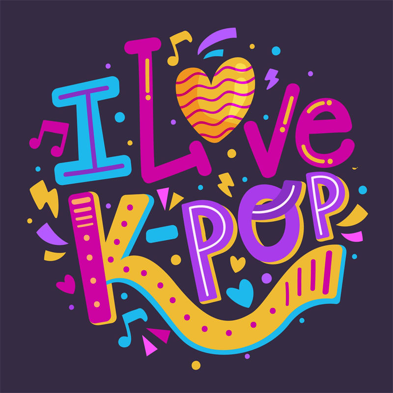 动感K-pop音乐节服装印花：裁片印花，展现青春活力
