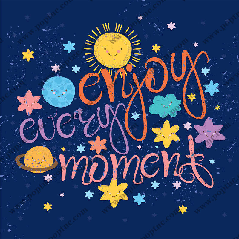 星空下的快乐时光:裁片印花服装印花设计