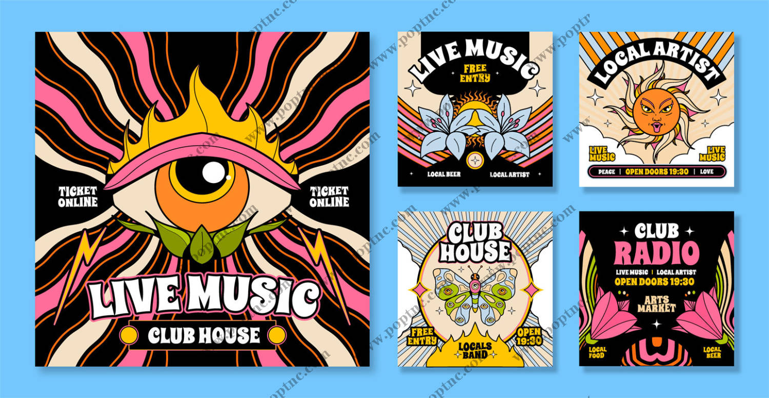 复古波普艺术风格裁片印花,打造独特服装设计