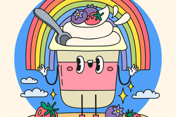 彩虹甜点：创意裁片印花服装设计