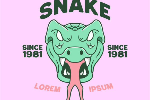 复古蛇纹裁片印花服装：1981年经典风情