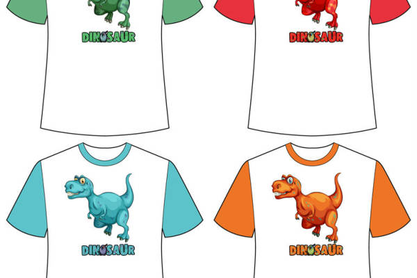 恐龙世界：创意裁片印花服装印花设计
