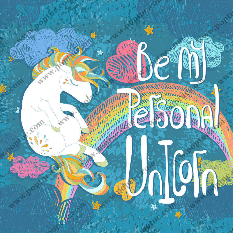 梦幻独角兽:裁片印花服装印花设计