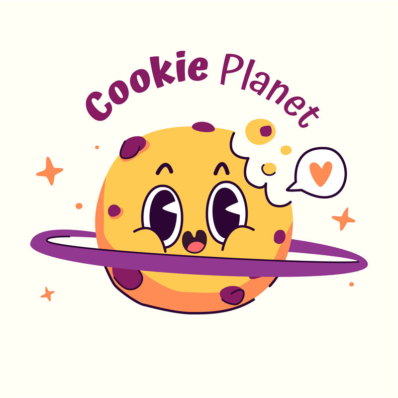 萌趣星球系列：可爱星球裁片印花服装设计