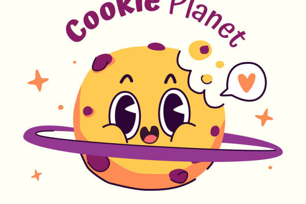 萌趣星球系列：可爱星球裁片印花服装设计