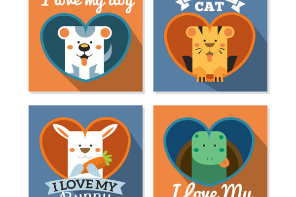 温馨动物心形裁片印花：打造个性服装的完美选择