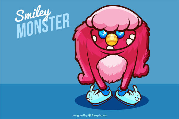 可爱毛绒怪兽裁片印花：为服装增添趣味与个性