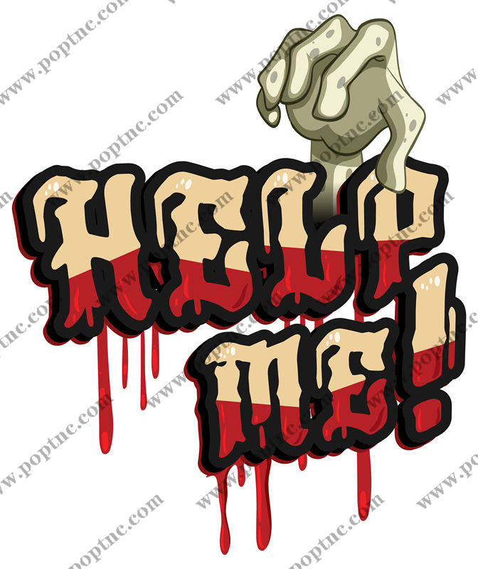 裁片印花:血淋淋的恐怖美学服装印花设计