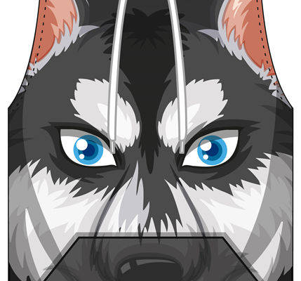 狼面裁片印花：时尚与野性并存的服装设计