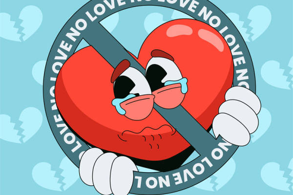 爱的伤痕：心形裁片印花服装