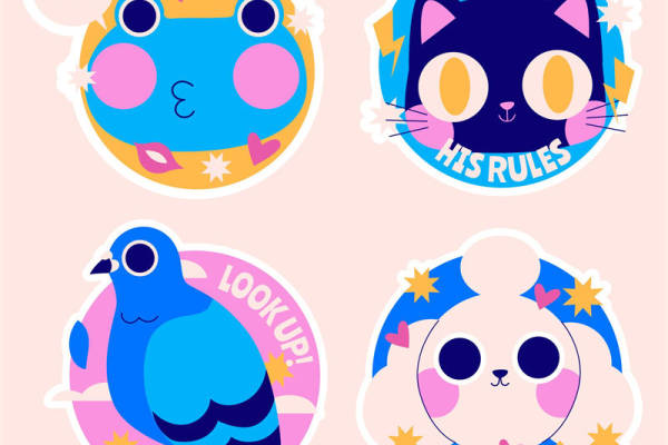 可爱动物图案裁片印花，打造个性服装