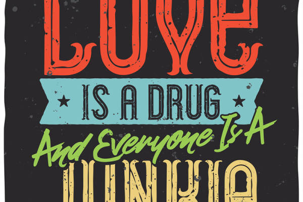 复古风裁片印花:浪漫爱情主题服装印花设计