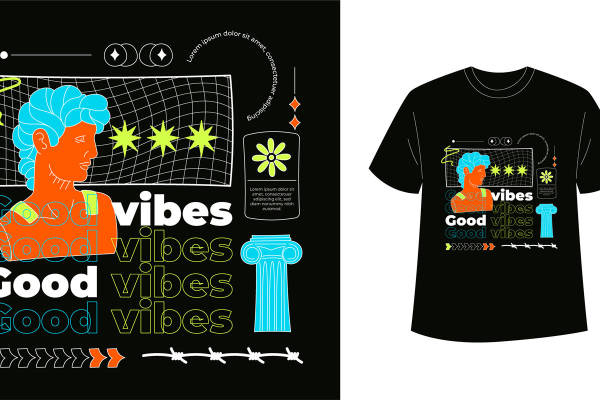 时尚裁片印花T恤，打造个性服装印花