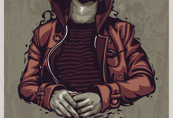 复古街头风裁片印花服装，时尚百搭必备单品