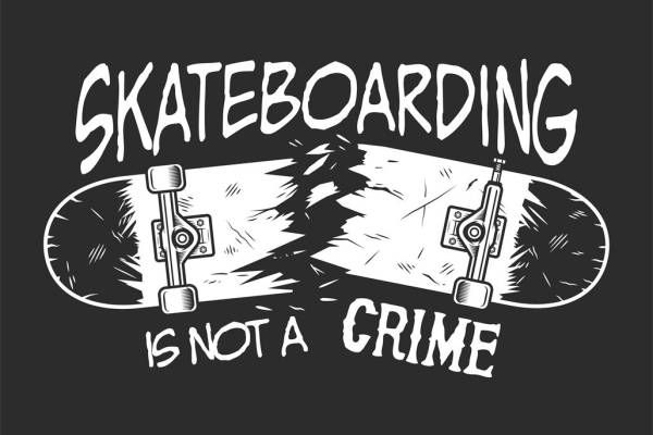 酷炫滑板图案裁片印花，打造个性服装