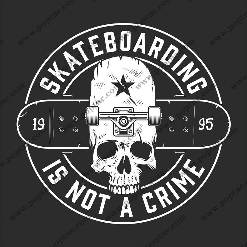 酷炫骷髅头图案,裁片印花服装新选择