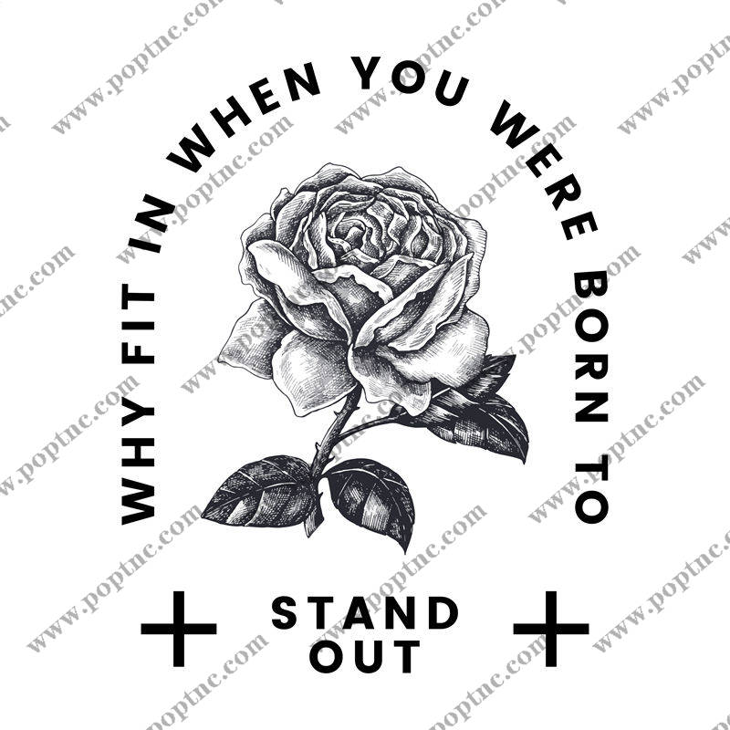 高雅玫瑰花型裁片印花,打造个性服装