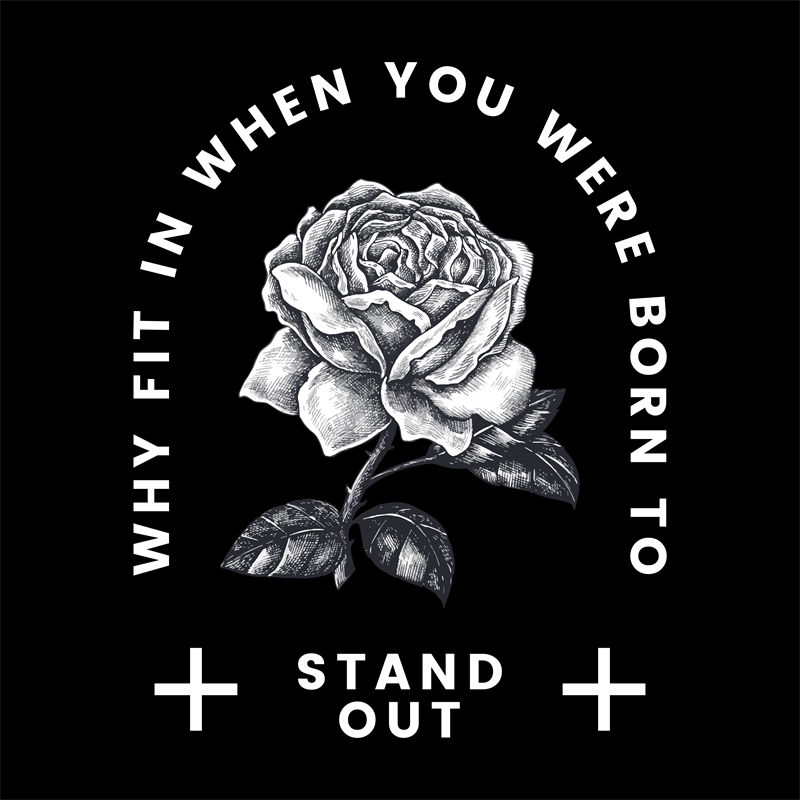 裁片印花玫瑰花型,打造个性服装