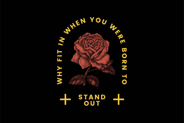 裁片印花玫瑰花型，打造个性服装