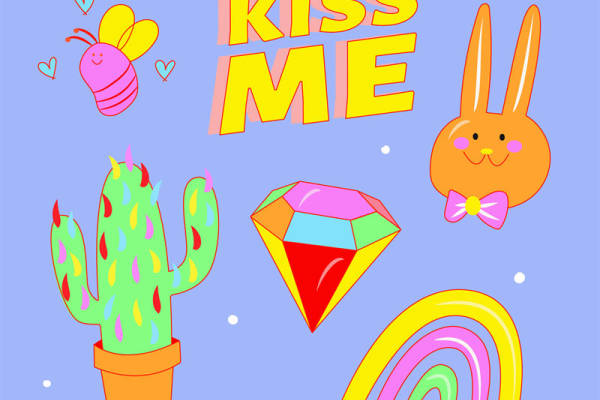 彩色梦幻裁片印花，打造个性服装