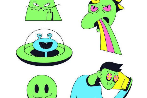 创意裁片印花设计，时尚服装印花定制