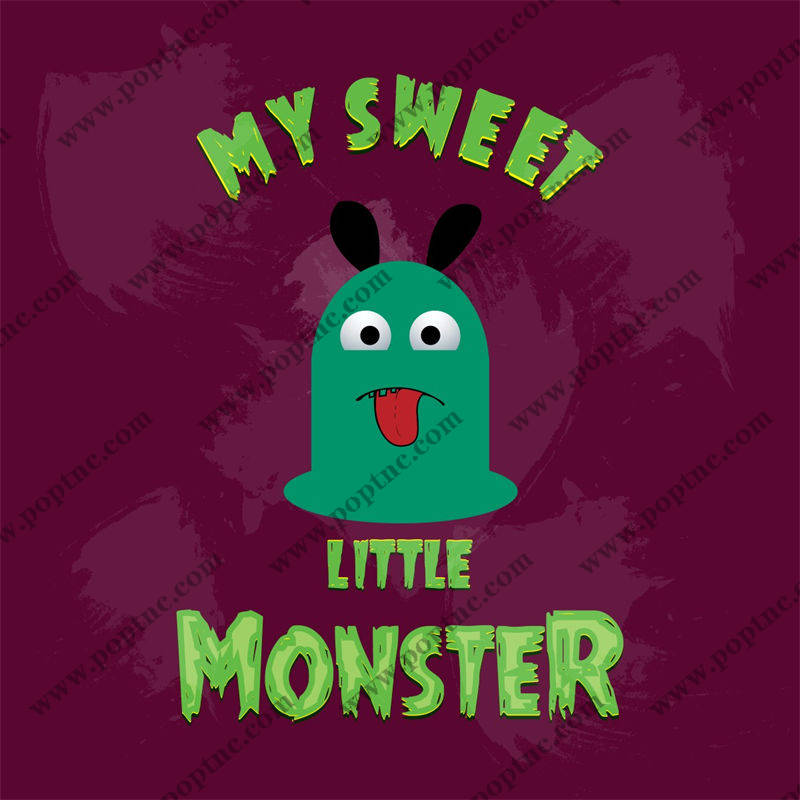 裁片印花服装:可爱小怪兽设计,轻松打造个性潮服