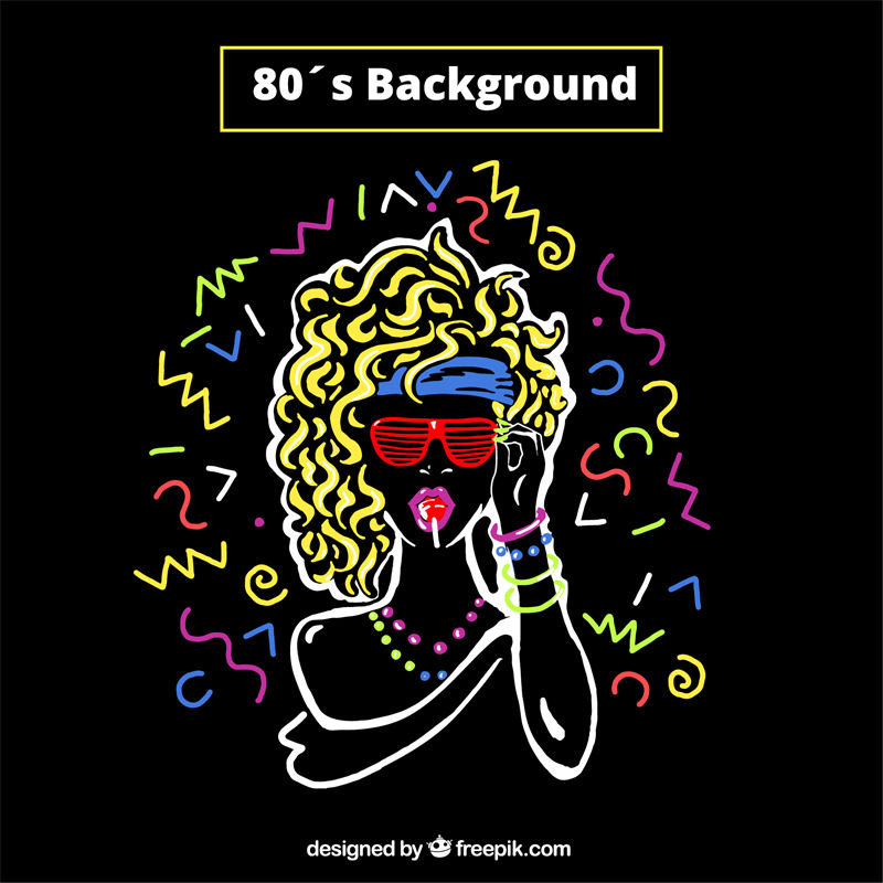 80年代复古风裁片印花服装,时尚个性必备