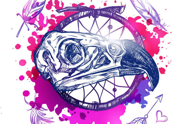 浪漫羽毛梦捕手：创意裁片印花服装