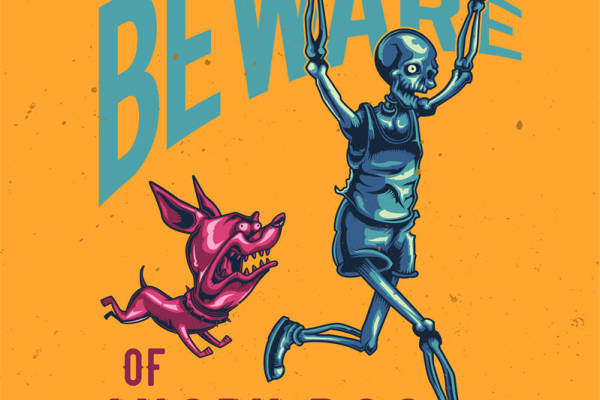 裁片印花服装：骷髅与怒犬的趣味设计