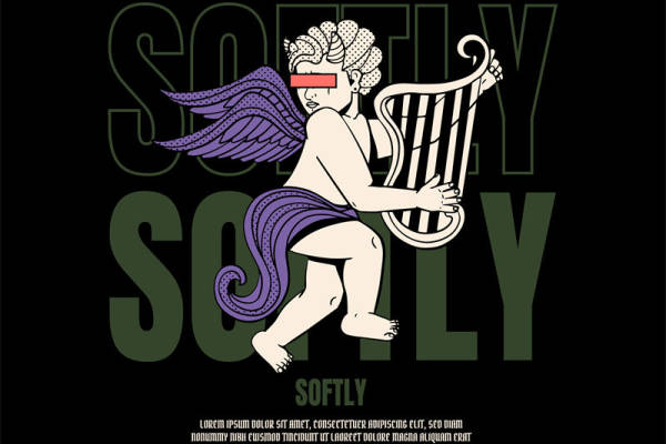 梦幻紫翼天使：服装印花裁片，尽显优雅与浪漫