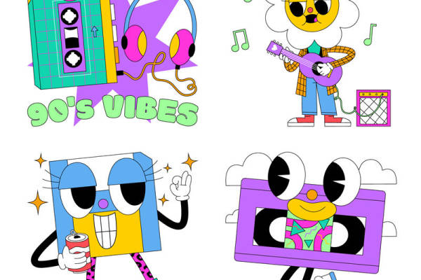 90's复古风裁片印花，打造个性时尚服装