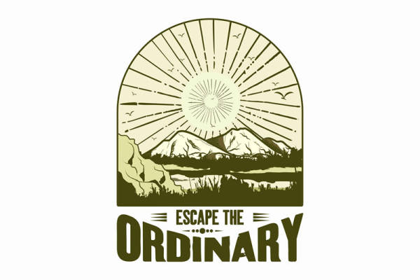 自然山河美景裁片印花，打造个性服装