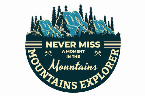 自然山景服装印花裁片：探索户外风情