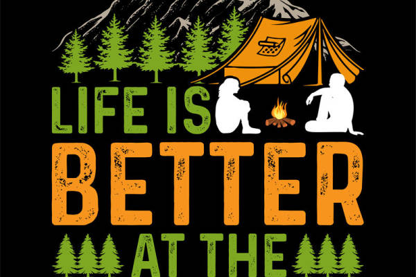 户外露营服装印花：生活更美好，从篝火开始