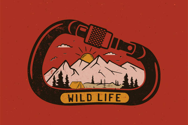 户外探险风裁片印花，打造个性服装